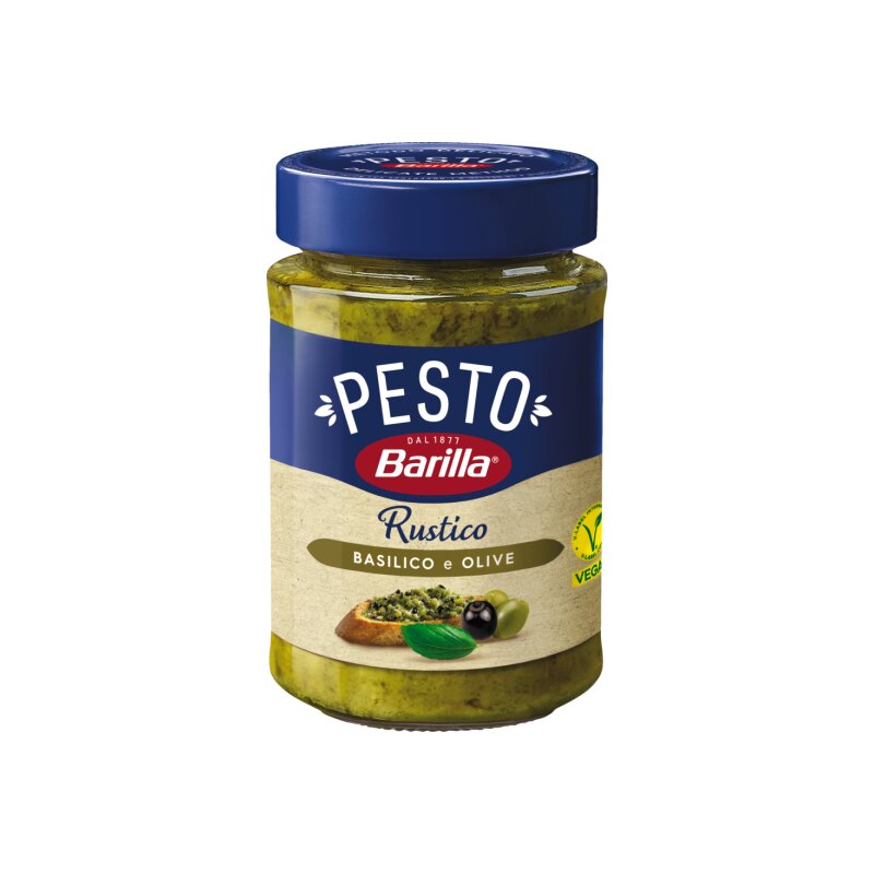 Barilla Pesto Rustico Basilico e Olive 200g LebensmittelVersand.eu