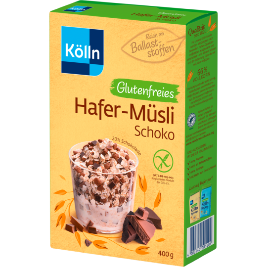 Kölln zartes Hafer-Müsli Schoko glutenfrei 400g