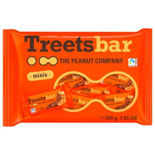 Treets Crunchy Peanut Riegel 200g