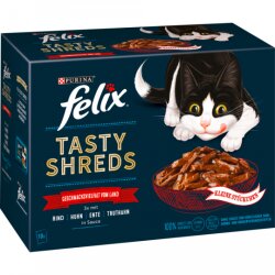Felix Tasty Shreds Gegrilltes in Sauce Geschmachsvielfalt...