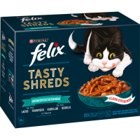 Felix Tasty Shreds Geschmacksvielfalt aus dem Wasser 10x80g