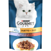 Gourmet Perle Kalb&Ente Katzennassnahrung 85g
