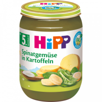 Bio Hipp Spinatgemüse in Kartoffeln ab dem 5.Monat 190g