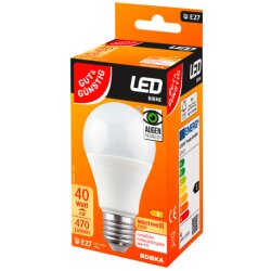 Gut & Günstig LED-Birne E27 470lm 2700K E 4W